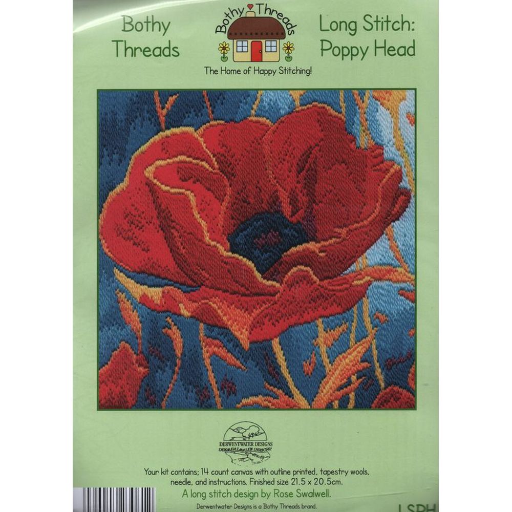 Kit Crewel Vintage Creative Expressions - Oreiller Coquelicot Et Papillon, Neuf 7x7