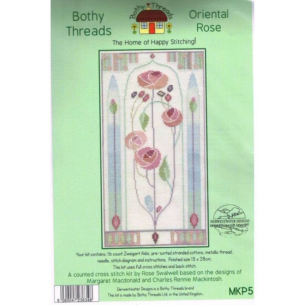 Bothy Threads  MKP5  kit point de croix compté  rose  1