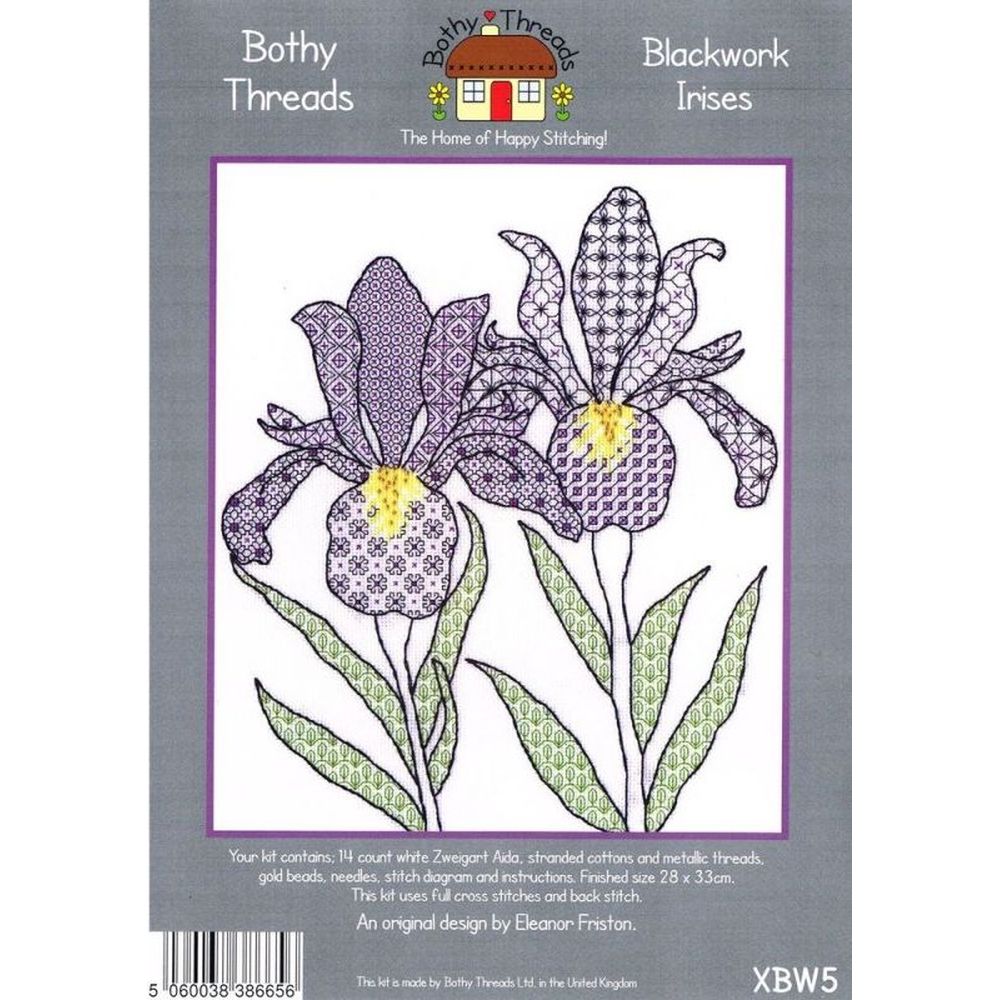 Bothy Threads  XBW5  kit point croix  Irises  3