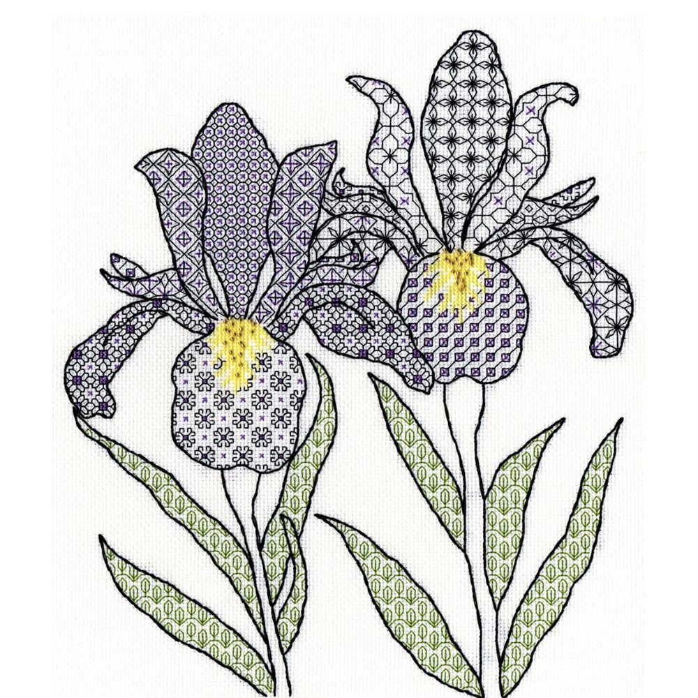 Irises noir  XBW5  Bothy Threads