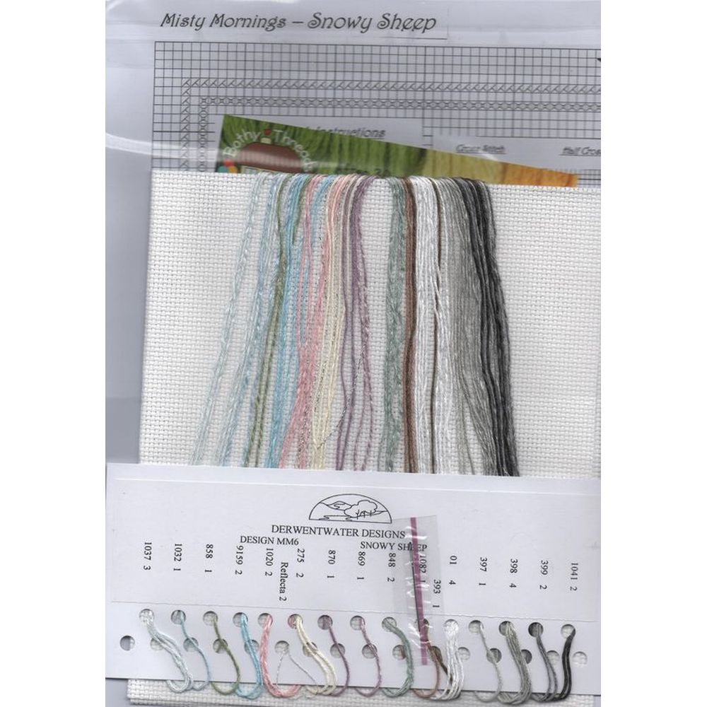 Bothy Threads MM6  Moutons enneigé  kit point croix  2