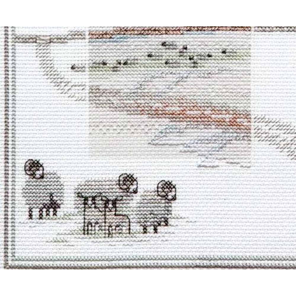 Bothy Threads MM6  Moutons enneigé  kit point croix  4