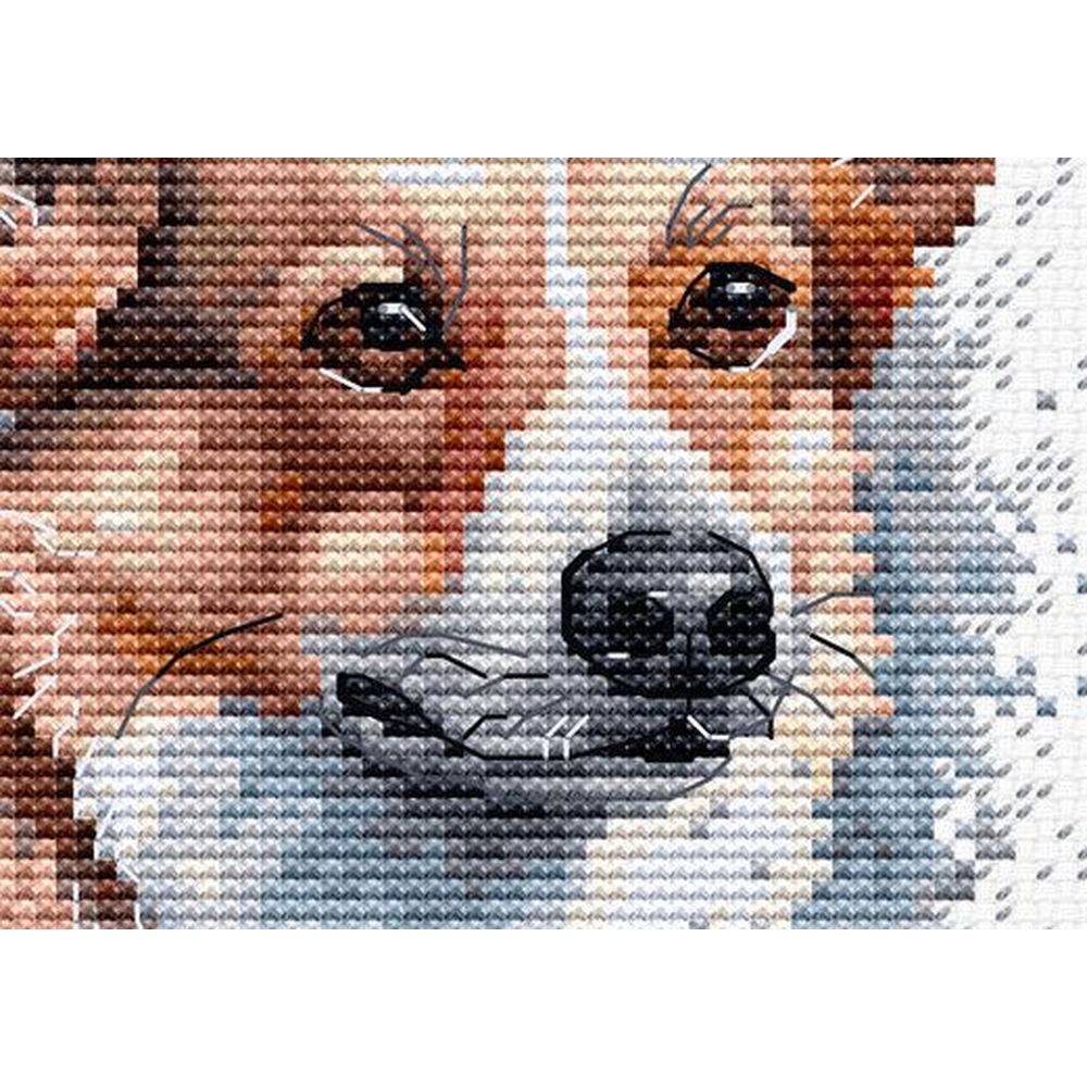 Luca-S BC212  kit point croix  Welsh Corgi  5