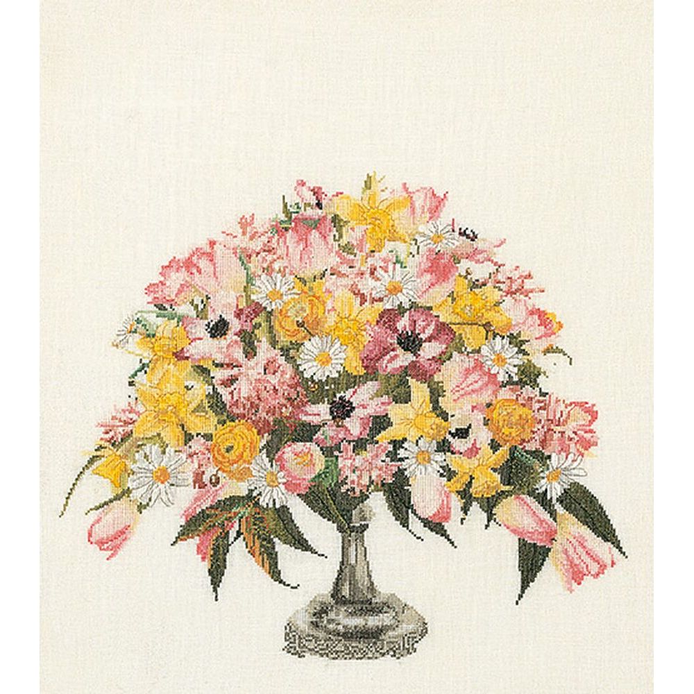 Bouquet printanier  1084 lin  Thea Gouverneur