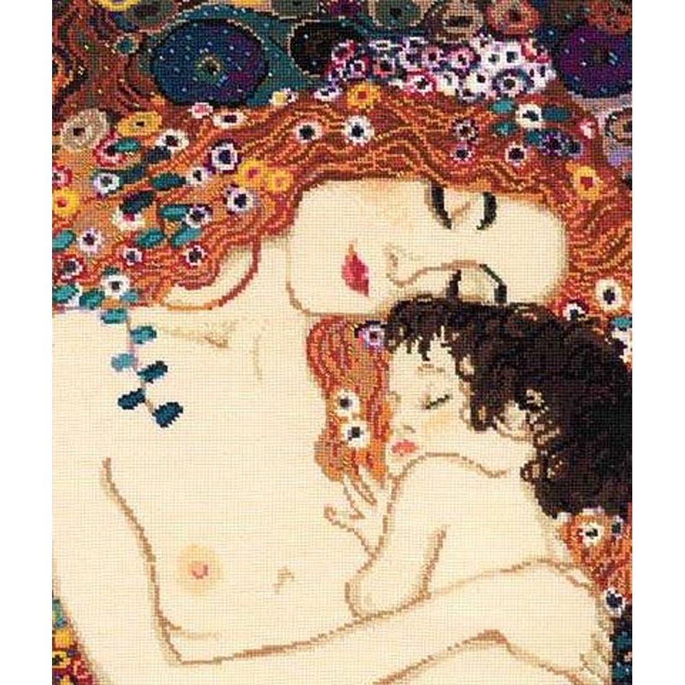 Riolis 916  kit point de croix  Amour maternel d après Klimt