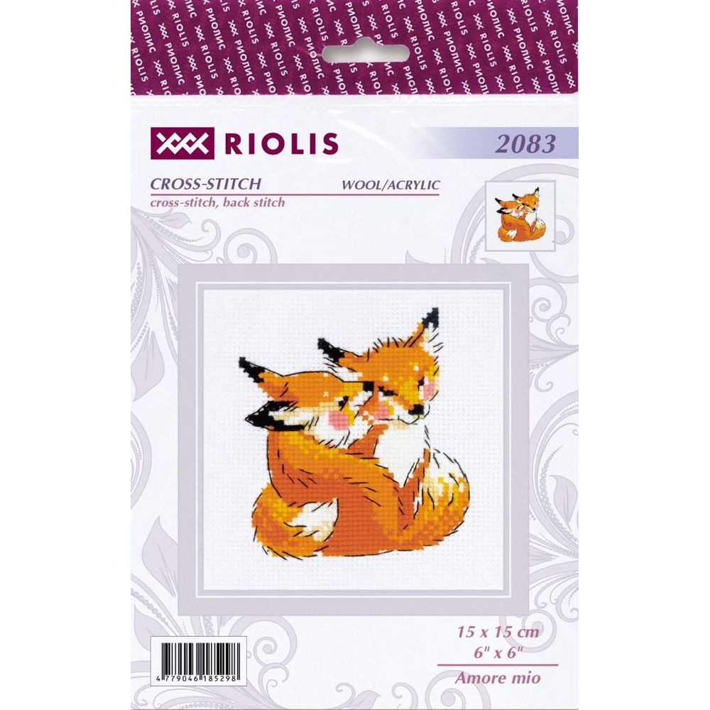 Riolis 2083  kit point de croix compté  Amours  1