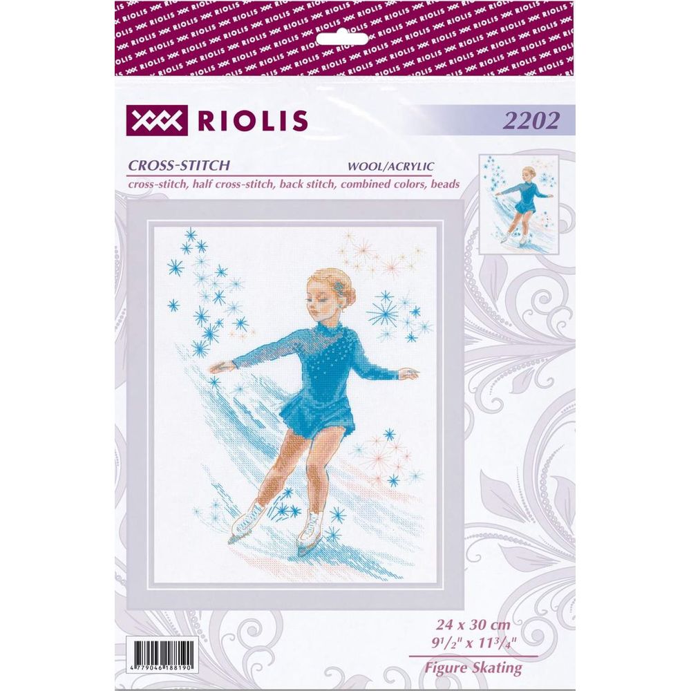 Riolis 2202  kit point croix  Patinage artistique  1