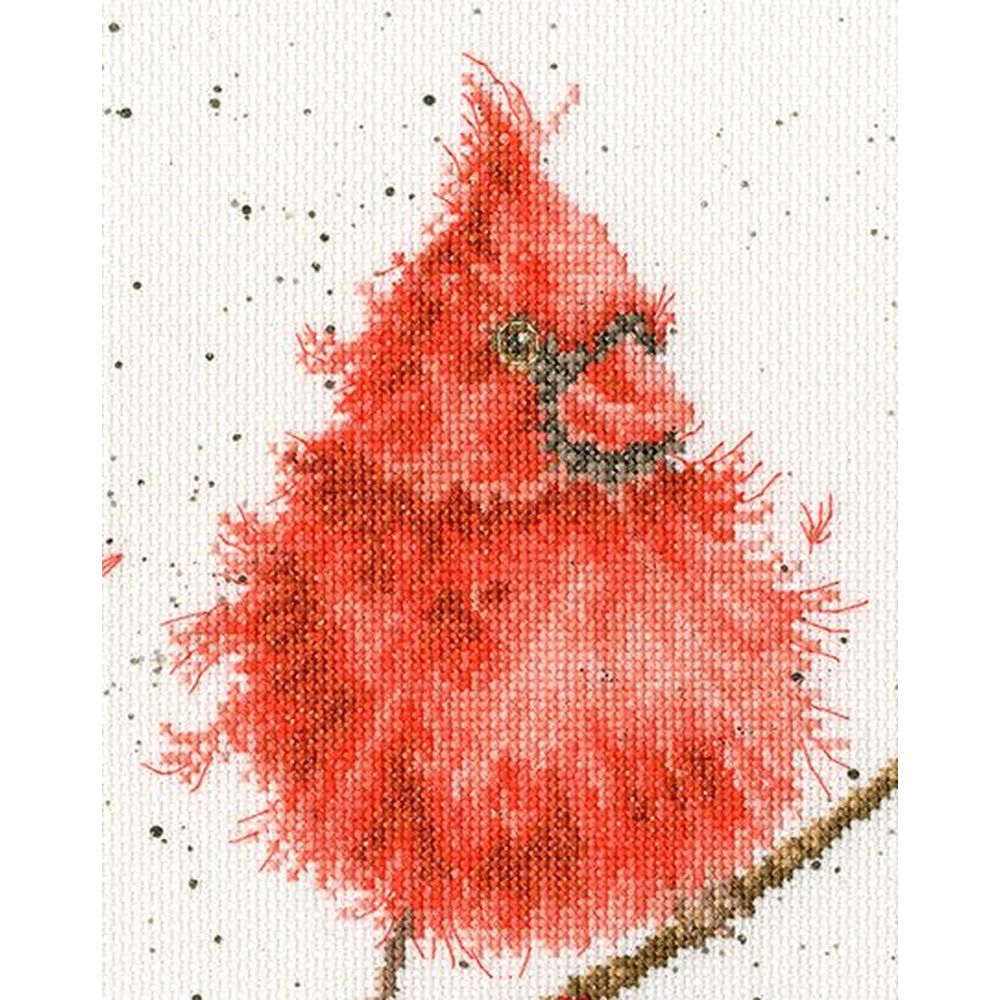 Bothy Threads  XHD67  oiseau le cardinal  kit point de croix compté  1
