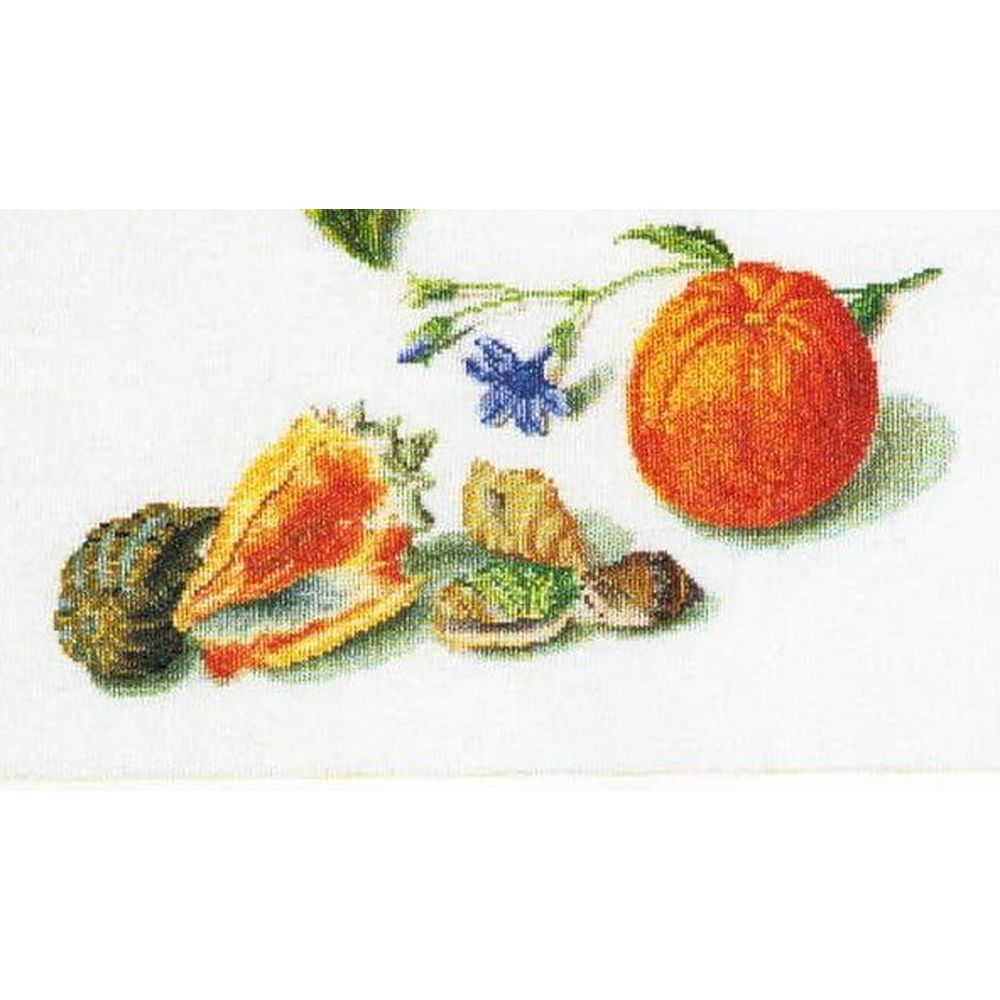 Thea Gouverneur 3061  kit point croix  Orange et Mandarine  4