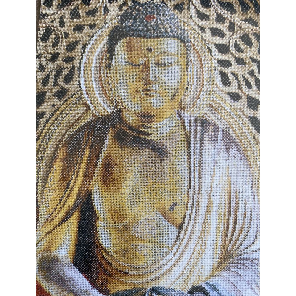 Thea Gouverneur 532  kit point croix compté  Buddha  1