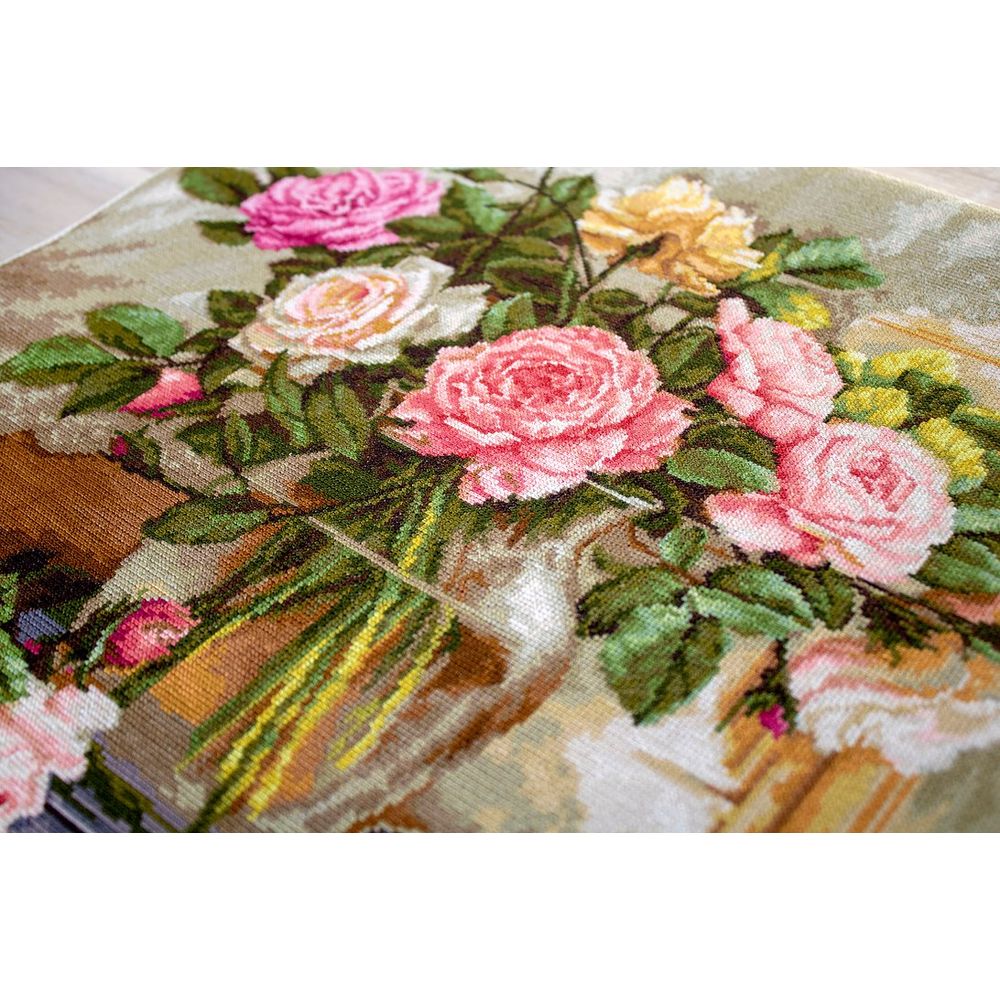 Luca-S B588  kit point de croix  Bouquet de roses  1