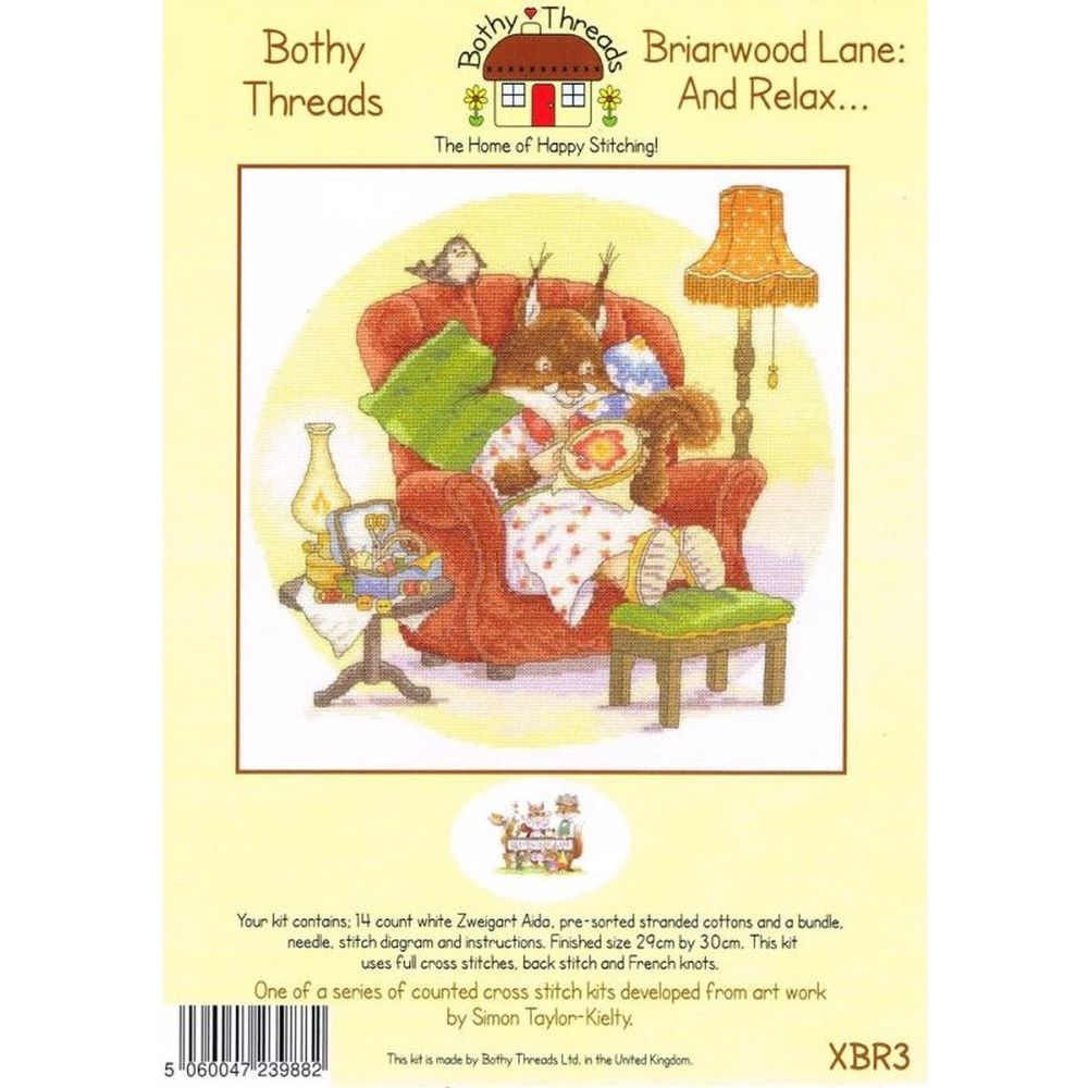 Bothy Threads XBR3  kit point croix  Détendez vous  3