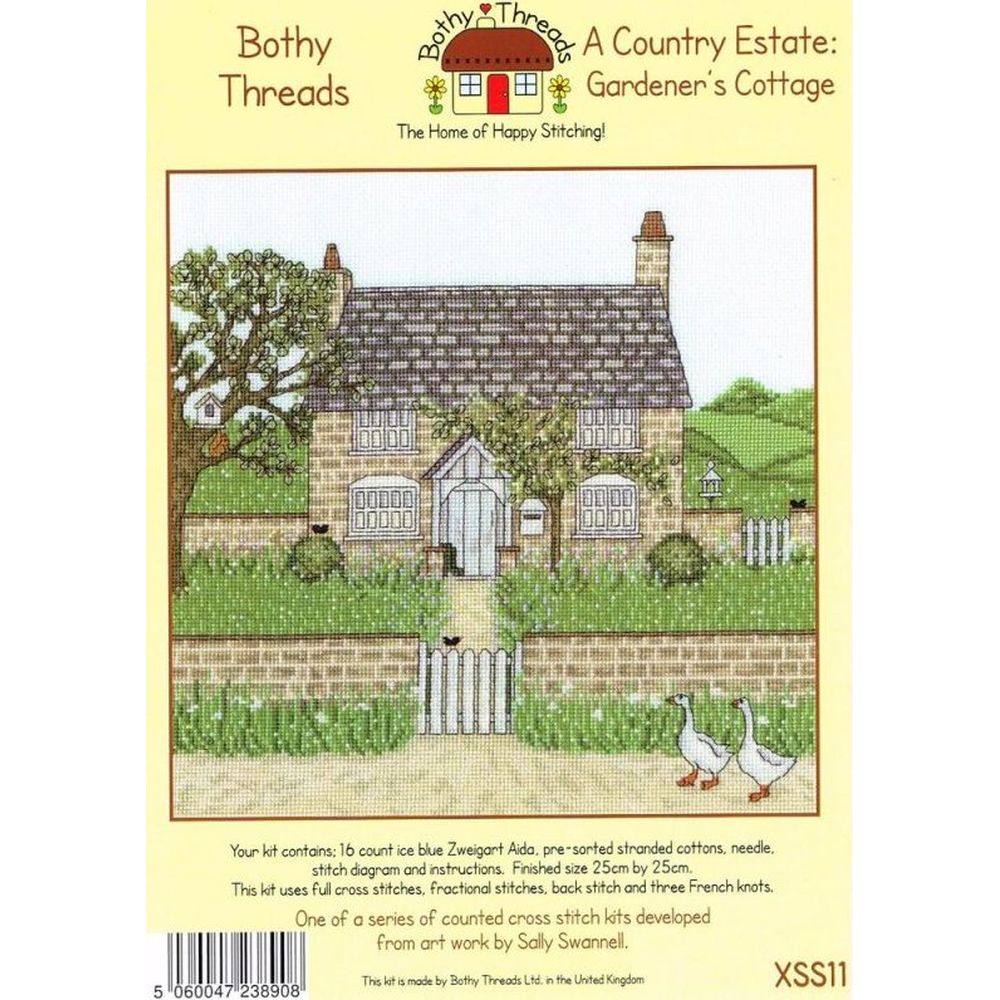 Bothy Threads XSS11  kit point de croix compté  Maison du jardinier  1