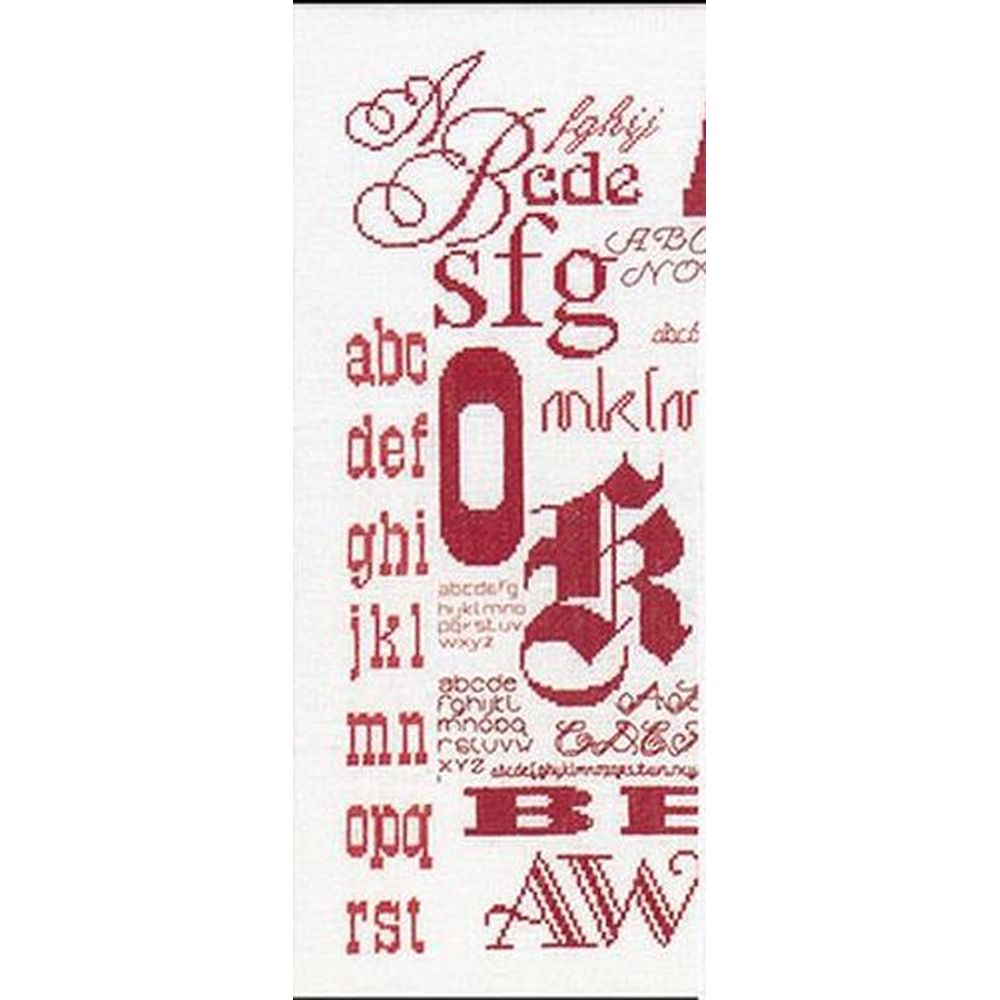 Thea Gouverneur 3045  kit point de croix compté  Sampler ABC  1