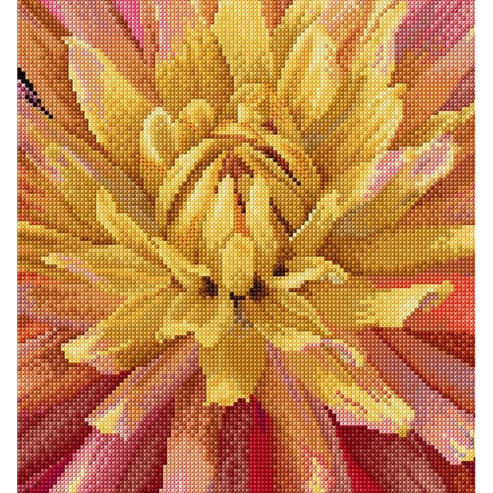 Thea Gouverneur 441-05  kit point croix compté  Dahlia  2