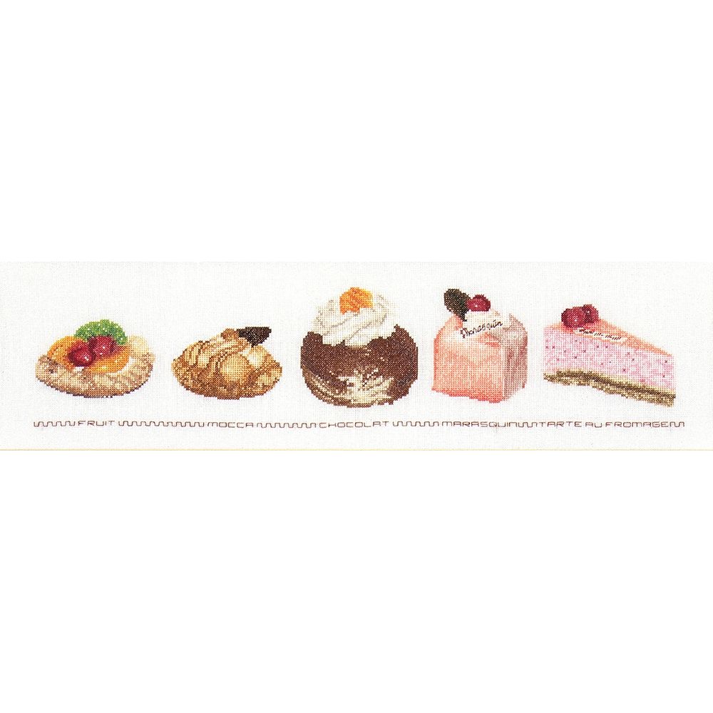 Thea Gouverneur 3050  kit point de croix  Assortiment de gâteaux