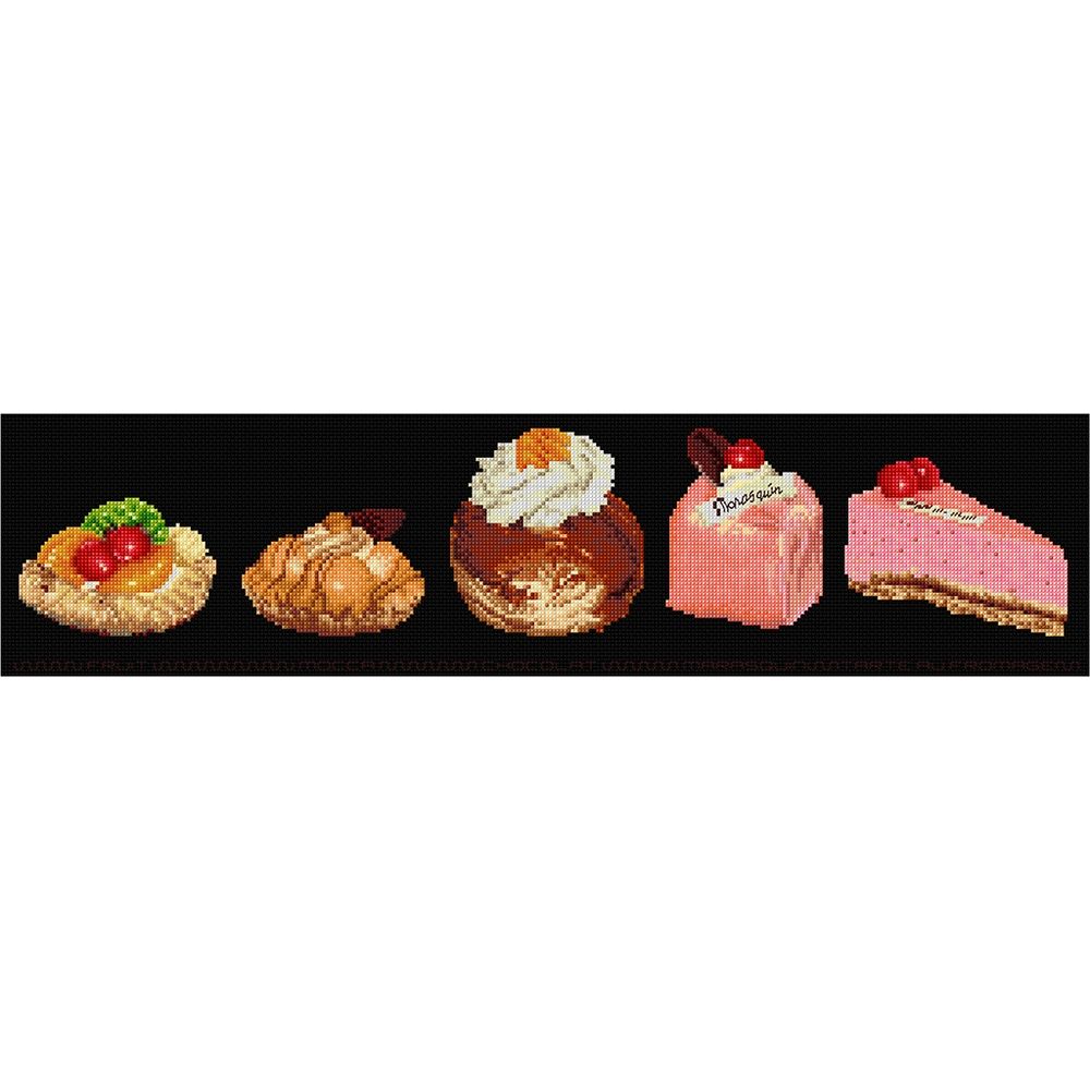 Thea Gouverneur 3050-05  kit point de croix  Assortiment de gâteaux