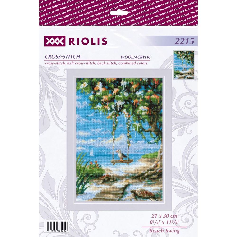 Riolis 2215  kit point croix  Balançoire de plage  1