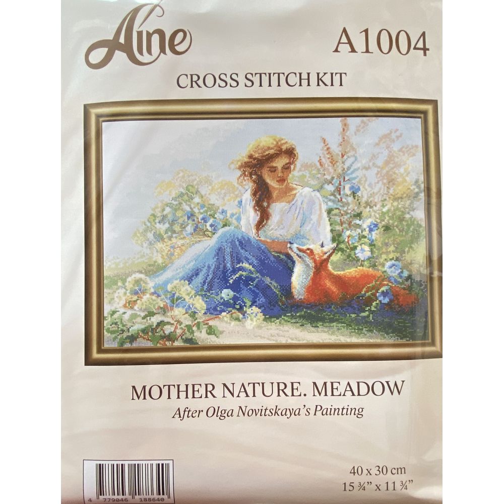 Aine  A1004  kit point croix compté  Mére narture prairie  8