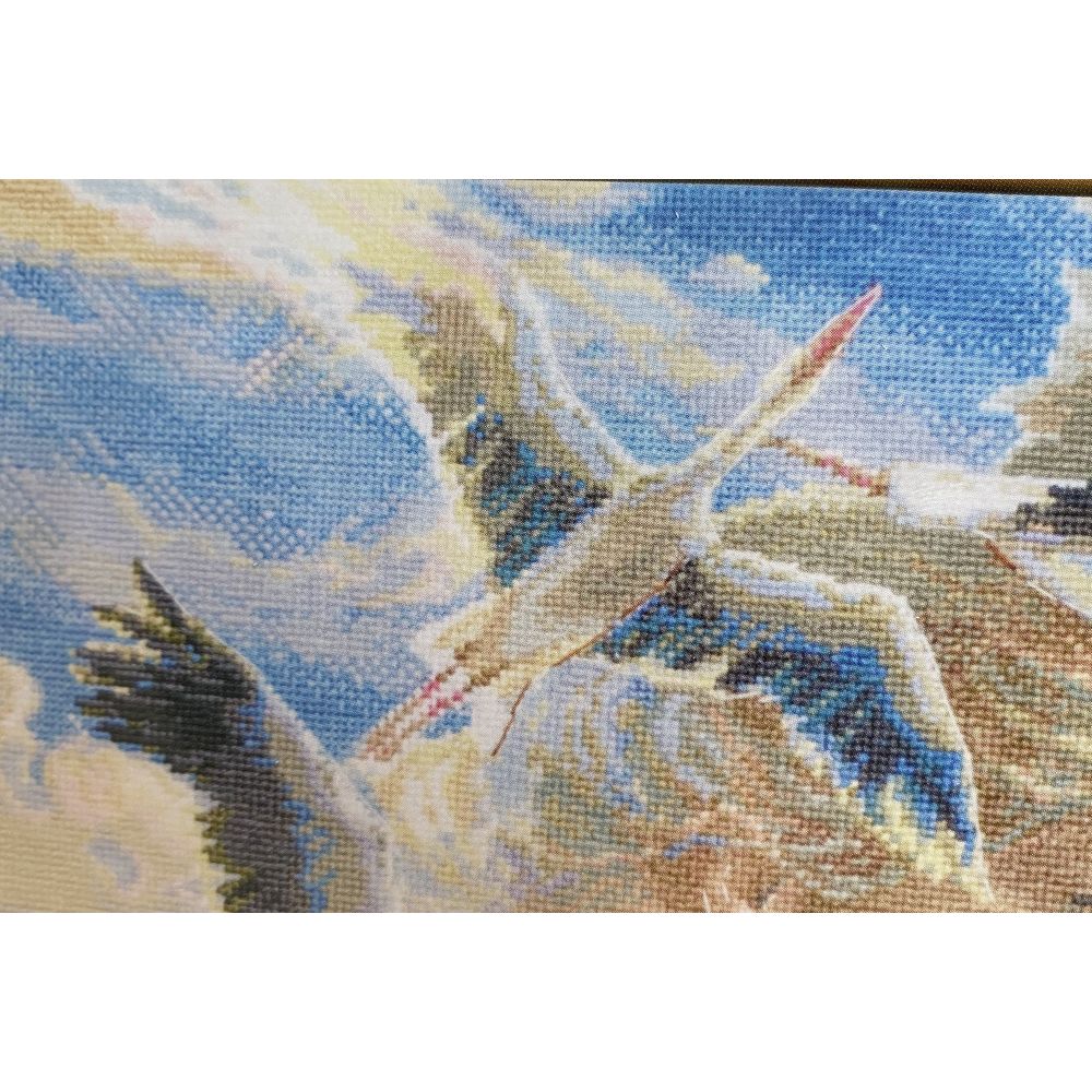 Aine  A1002  kit point croix compté Mére nature Sky  6