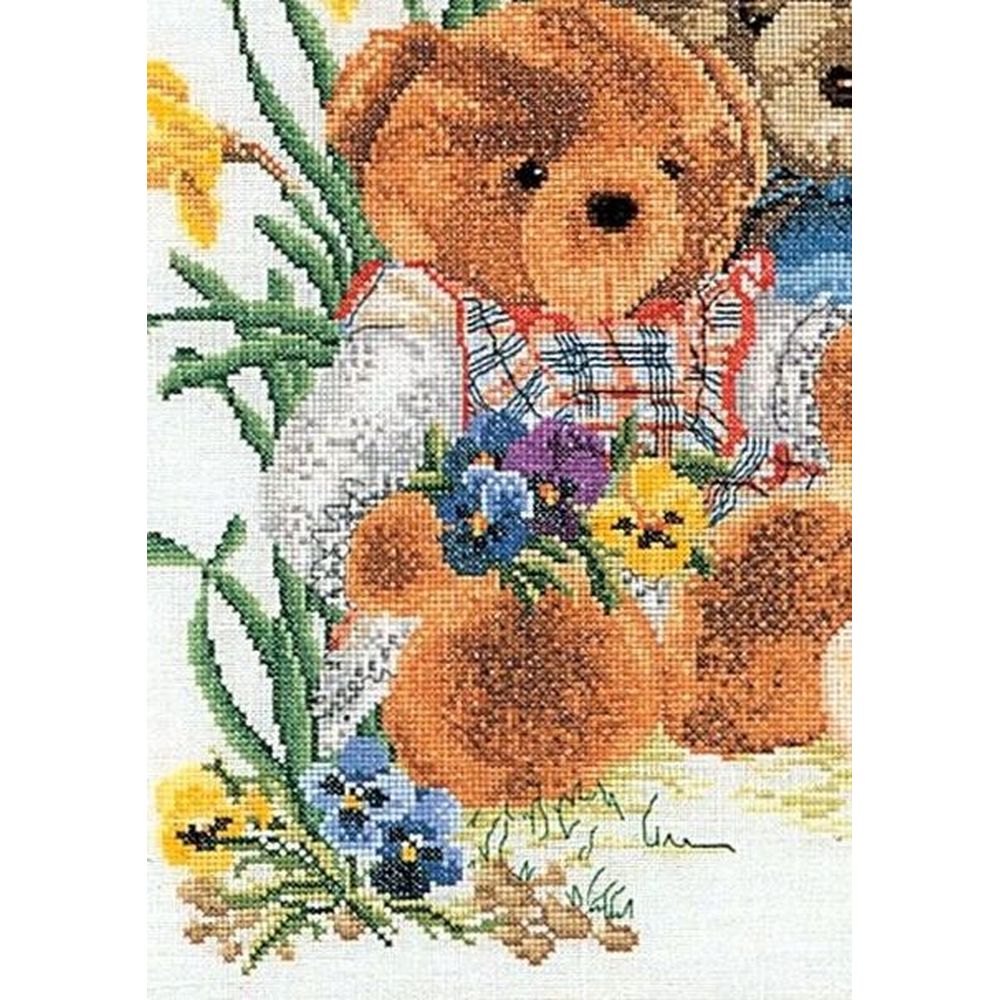 Thea Gouverneur 2048  kit point de croix compté  Nounours  3