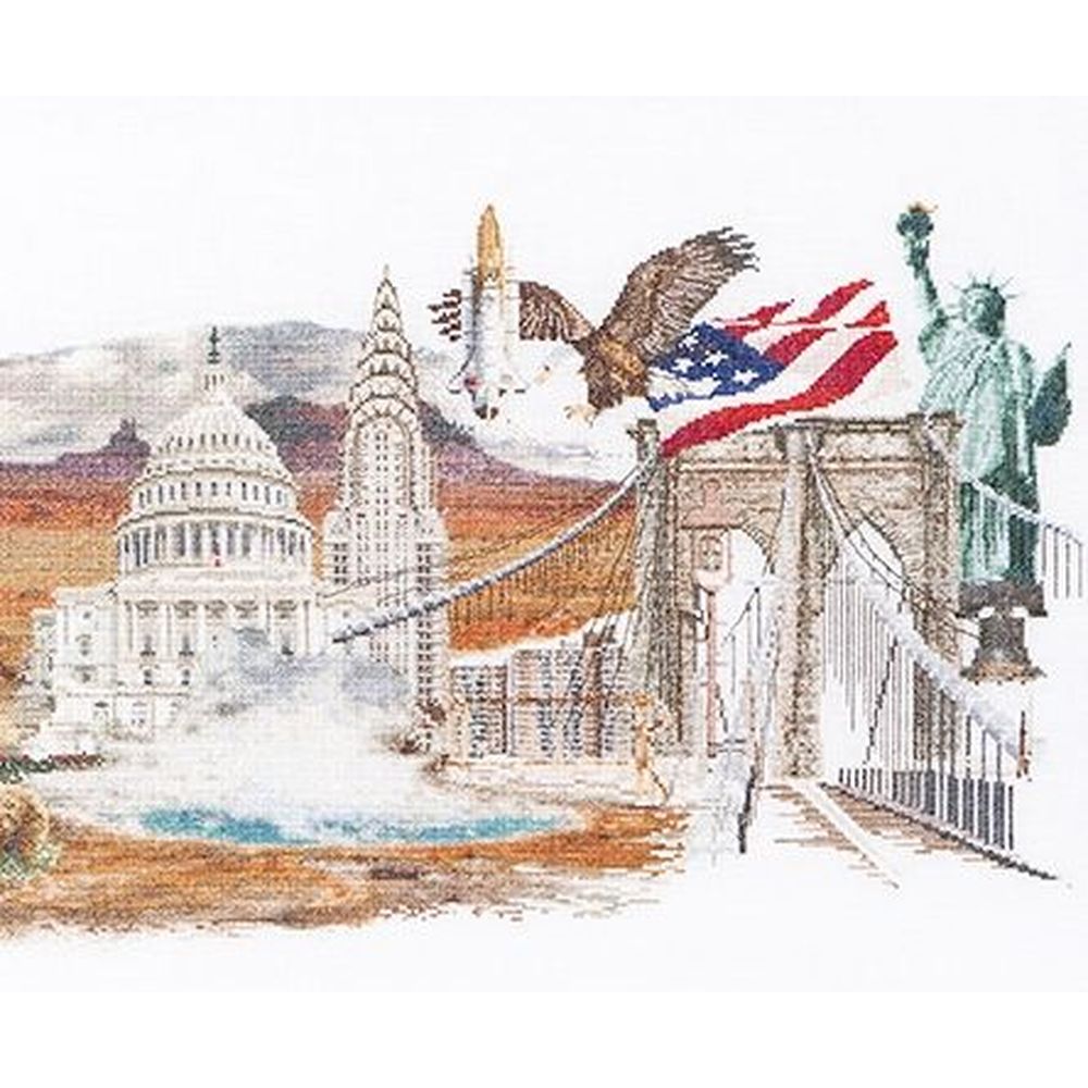 Thea Gouverneur 544  kit point de croix compté  America  3