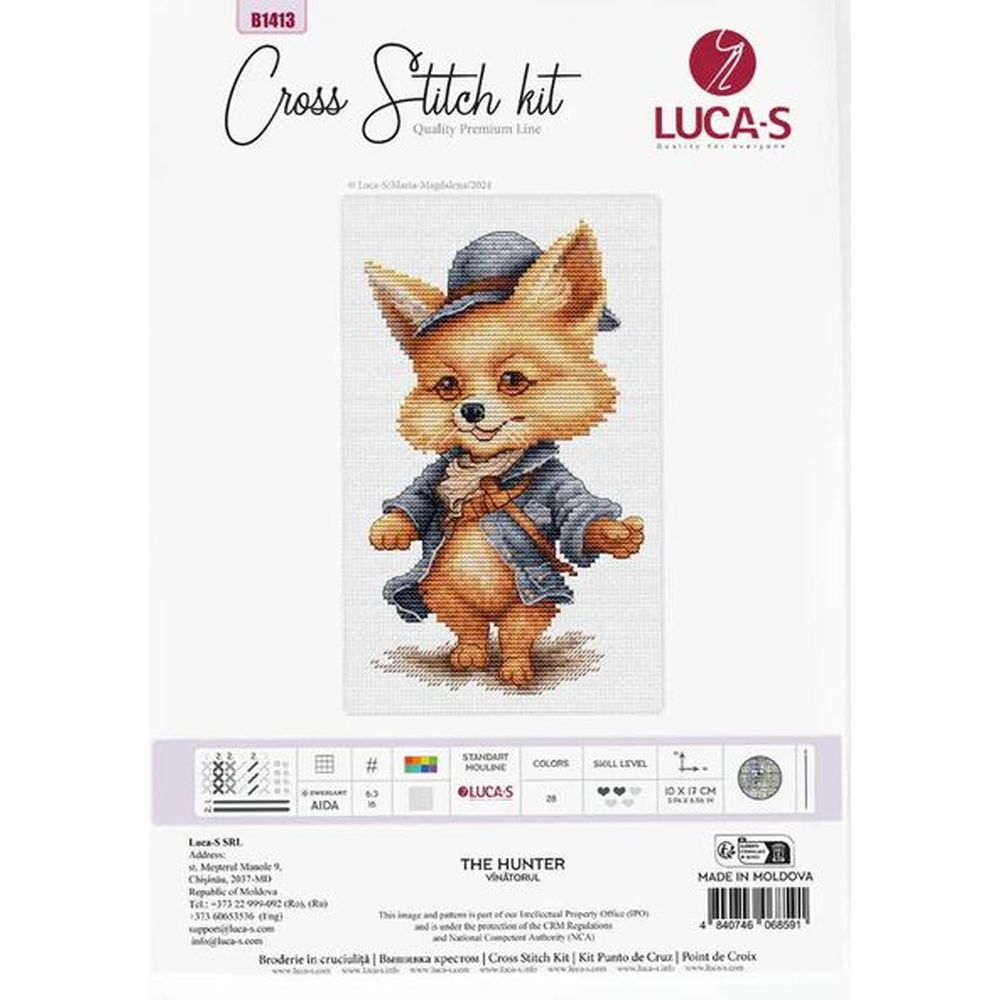 Luca-S B1413  kit point croix  Le chasseur  1