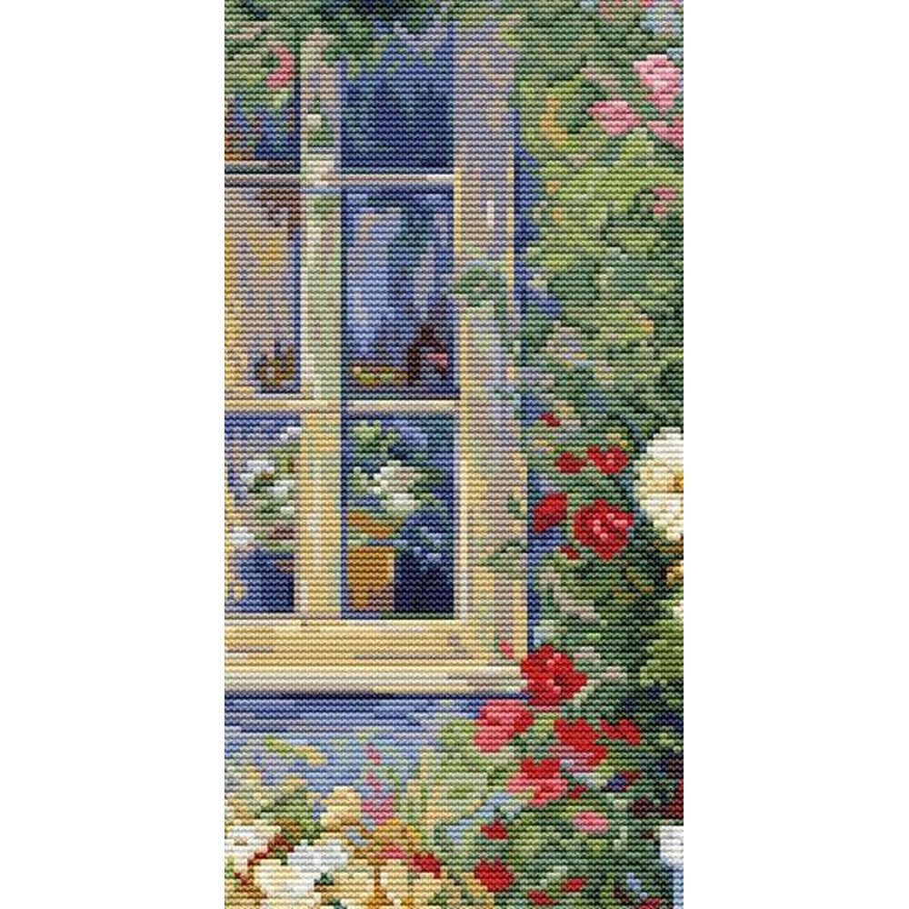 Luca-S BU5056  kit point croix compté  Coin de jardin  4