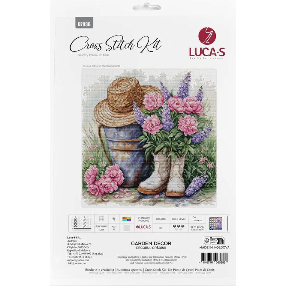 Luca-S B7036  kit point croix  décoration de jardin  1