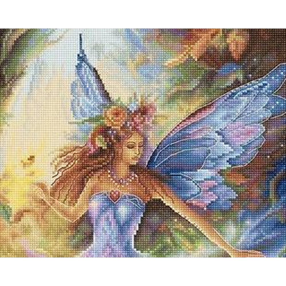Letistitch 8100  kit point croix  Fée  2