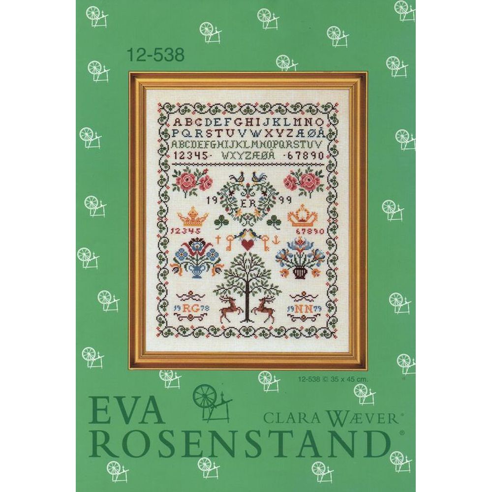 Eva Rosenstand 12-538  kit point croix compté  Sampler  1