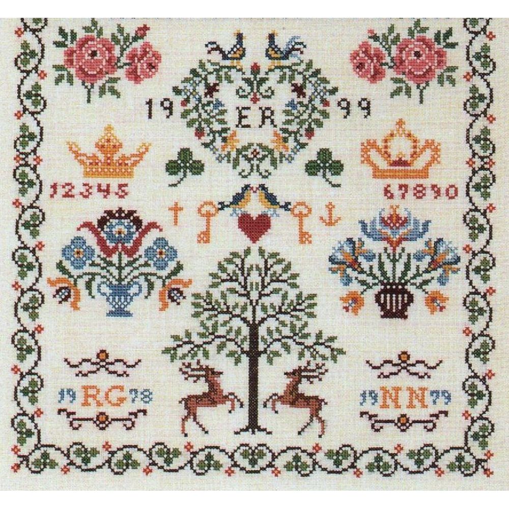 Eva Rosenstand 12-538  kit point croix compté  Sampler  4