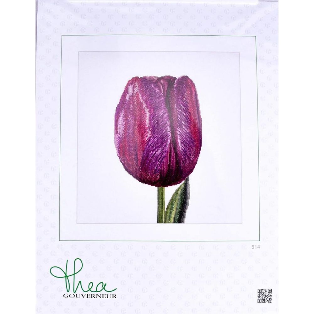 Thea Gouverneur 514  kit point croix compté  Tulipe  2