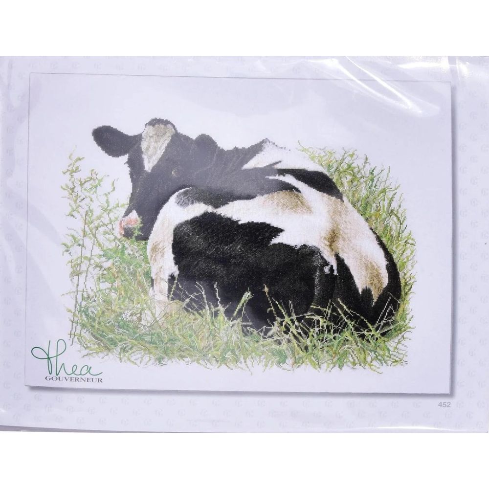Thea Gouverneur 452  kit point croix   Vache La Prim’Holstein  3