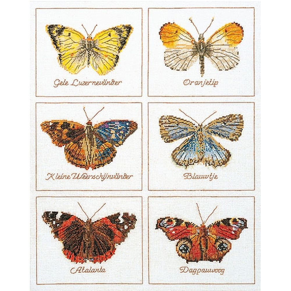 Thea Gouverneur 2037  kit point de croix  Papillons