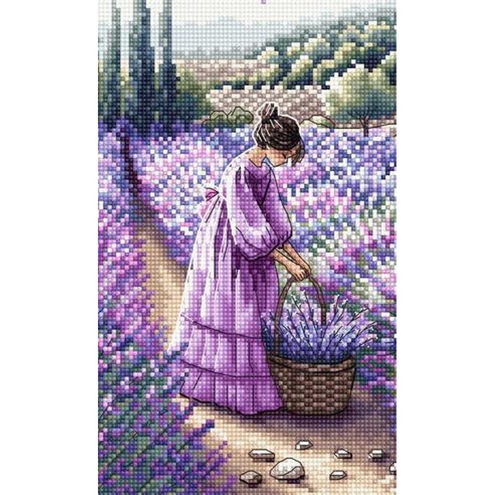 Ava P031  kit de point croix  Parfum de Provence  2
