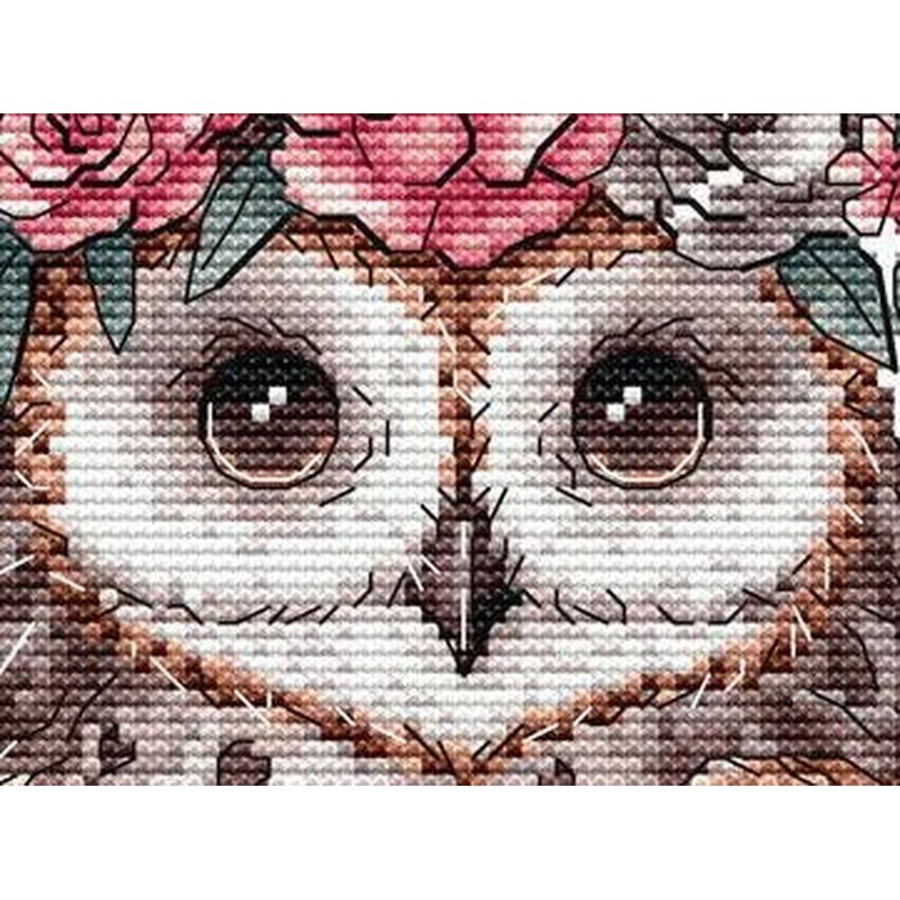 Ava P028  kit de point croix compté  Le hibou  5