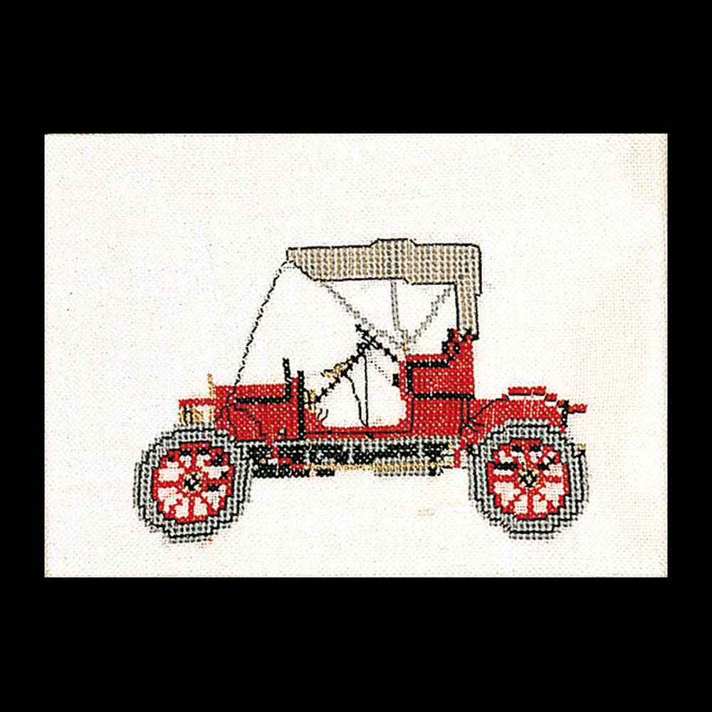 Thea Gouverneur 1056 lin  kit point de croix  Opel de 1909  3