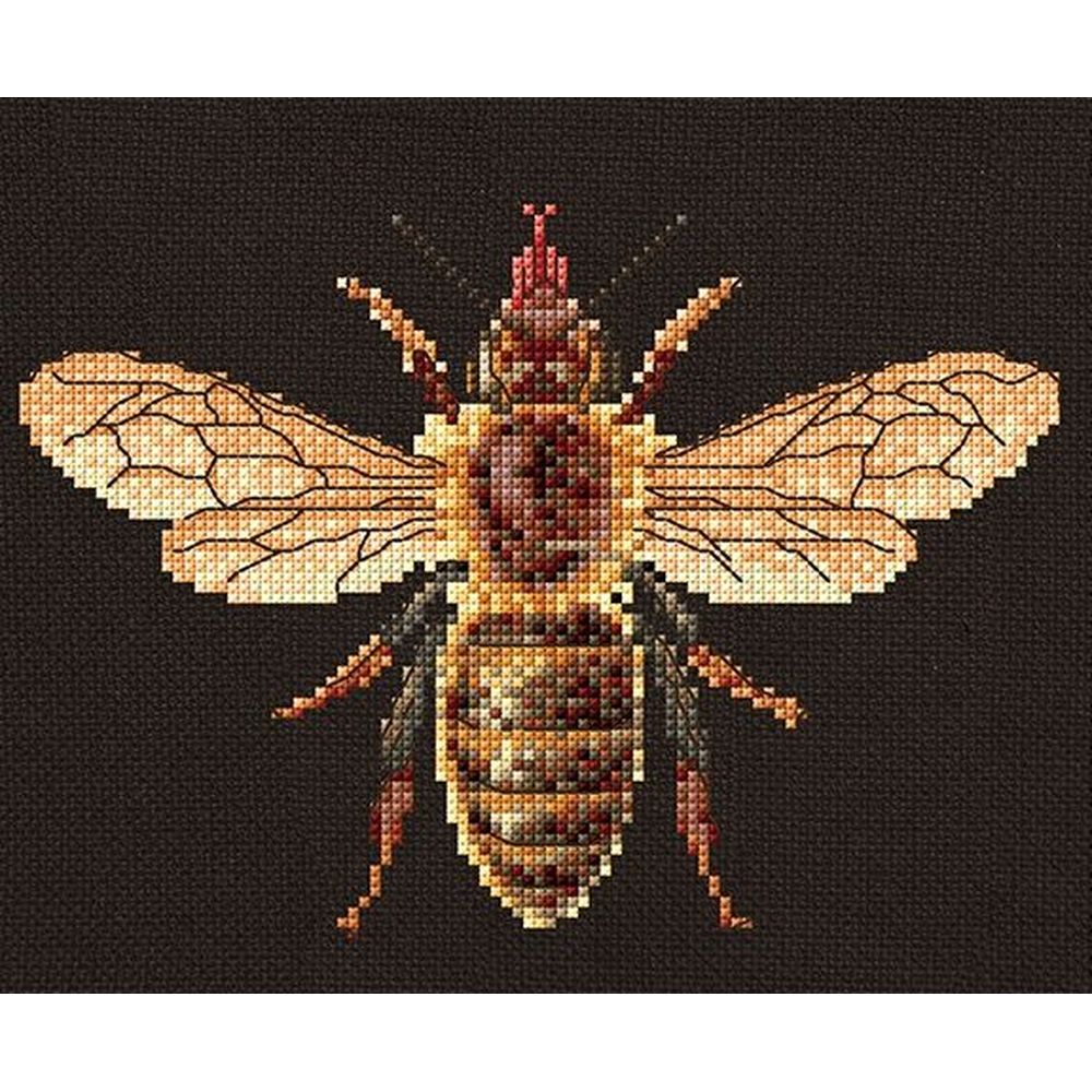 Thea Gouverneur 3017-05  kit point croix  Abeille  Honey bee  2