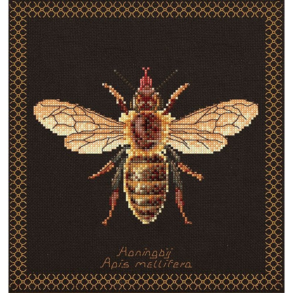 Thea Gouverneur 3017-05  kit point croix  Abeille  Honey bee