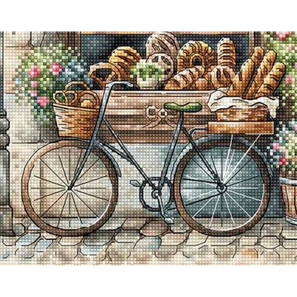 Ava P100  kit de point croix compté  La veille boulangerie  4