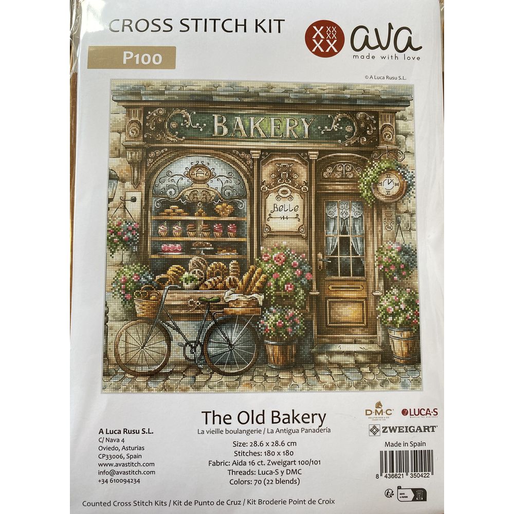 Ava P100  kit de point croix compté  La veille boulangerie  5