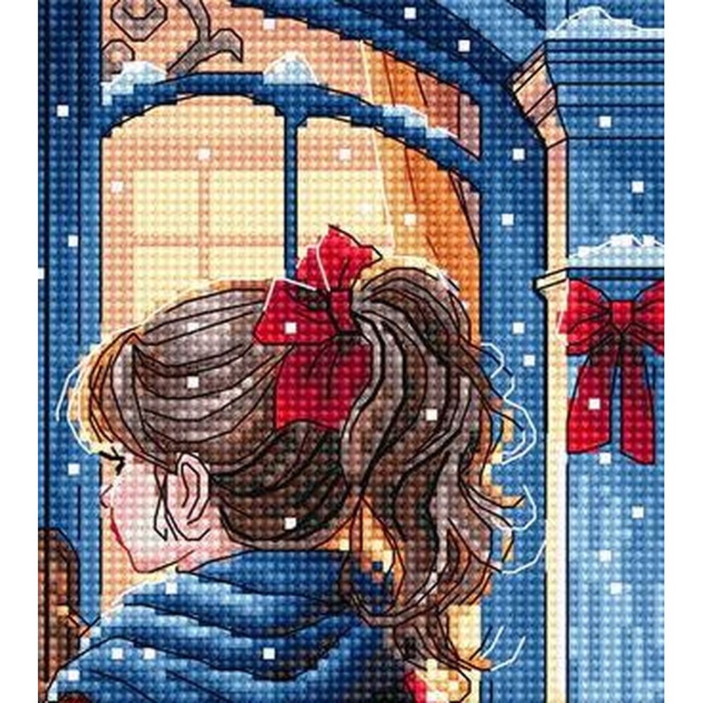 Ava P082  kit de point croix compté  Espoir de Noël  2