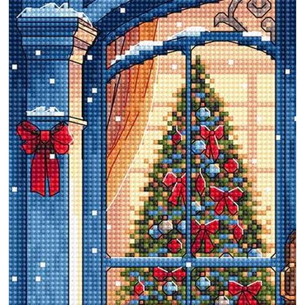 Ava P082  kit de point croix compté  Espoir de Noël  1