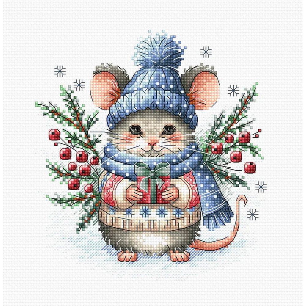 Ava P027  kit de point croix compté  Magie de Noël