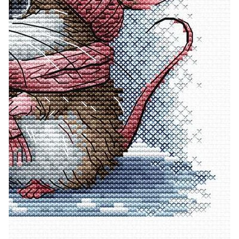 Ava P073  kit de point croix compté  Petite souris  3