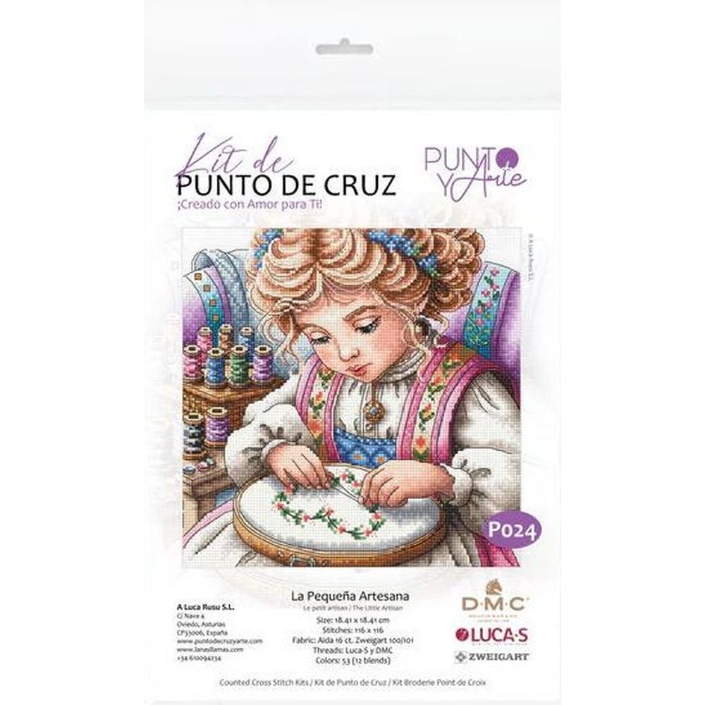 Ava P024  kit de point croix compté  La petite artisane  1
