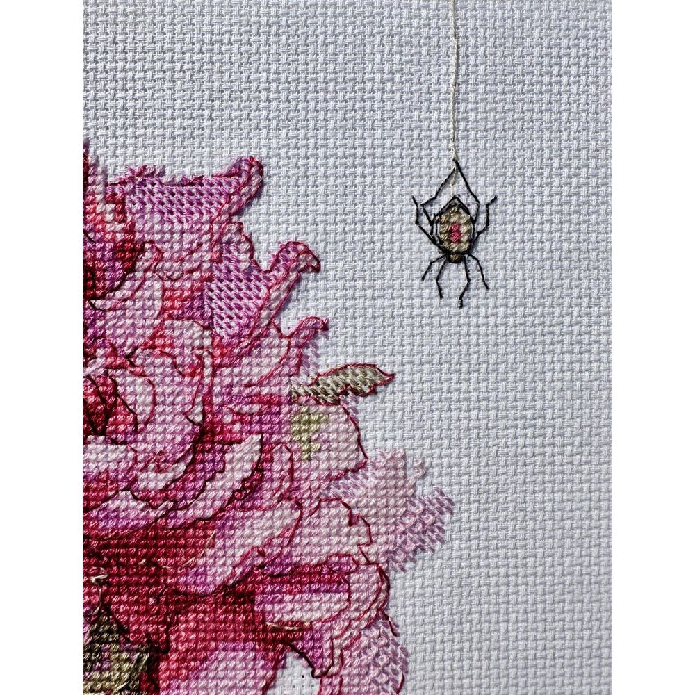 Aine A1008  kit point de croix  Pivoines  3
