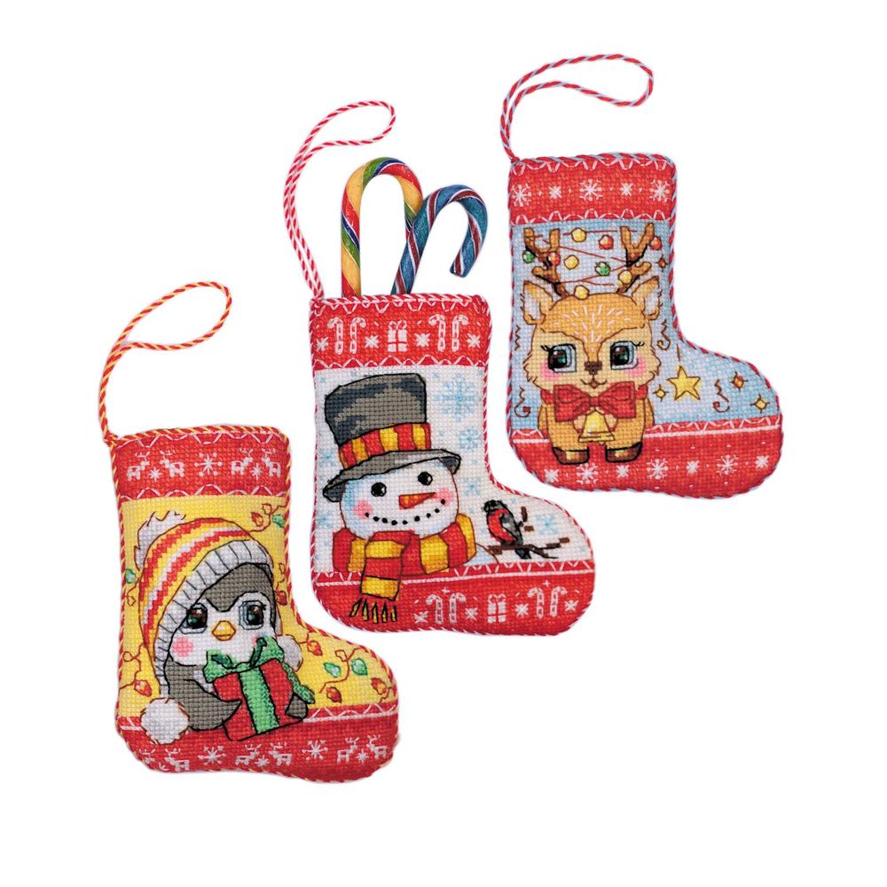 Riolis 2239 AC  kit point de croix  Bas de Noël
