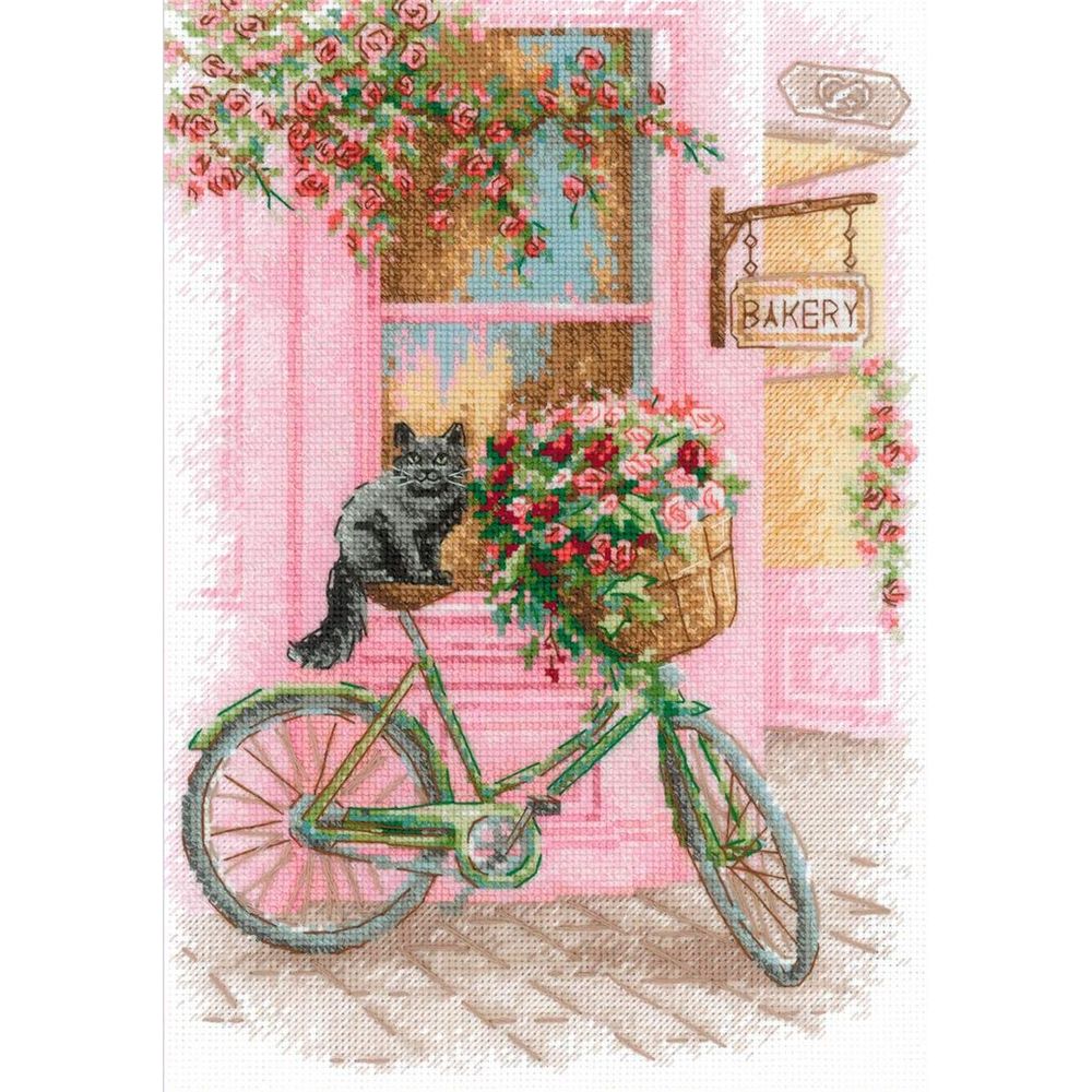 Riolis 2246  kit point croix compté  Voyage fleuri  4